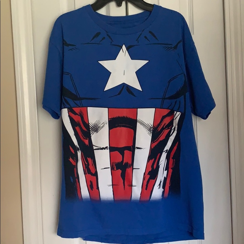 ✔️Marvel blue shirt size XL - Picture 1 of 6